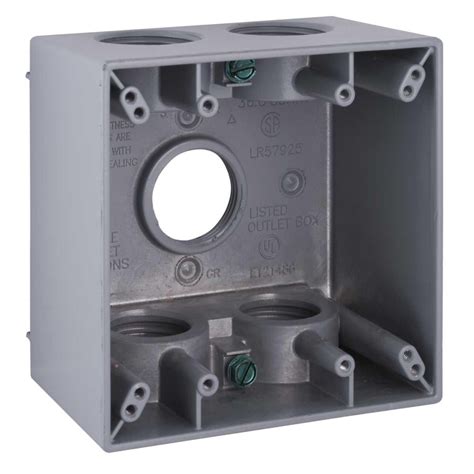 deep double gang electrical box|deep 2 gang weatherproof box.